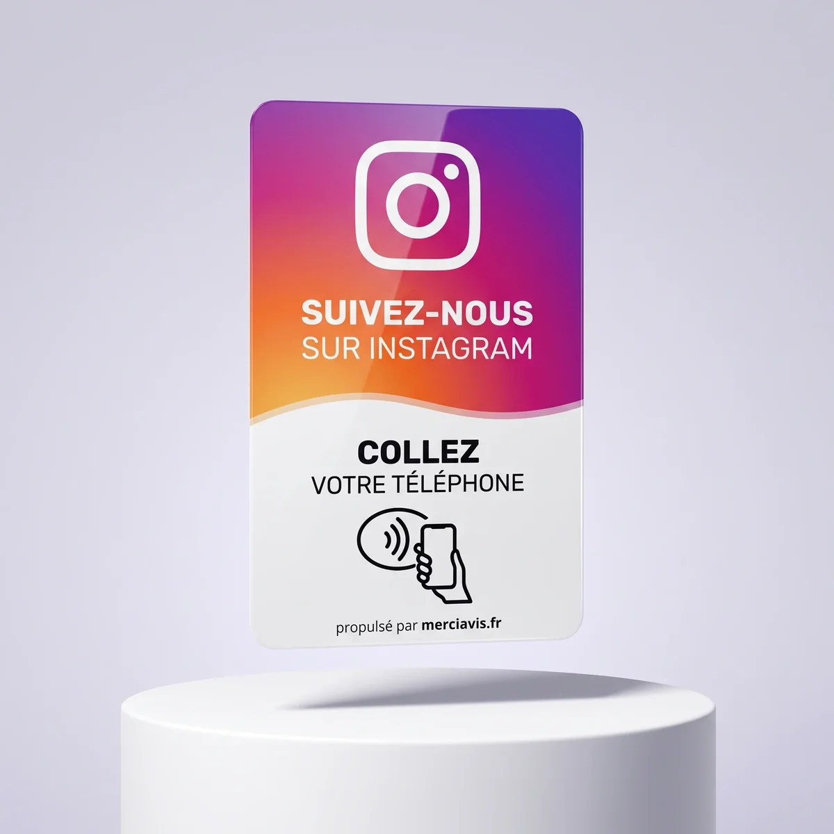 Carte MerciAvis, modèle Instagram