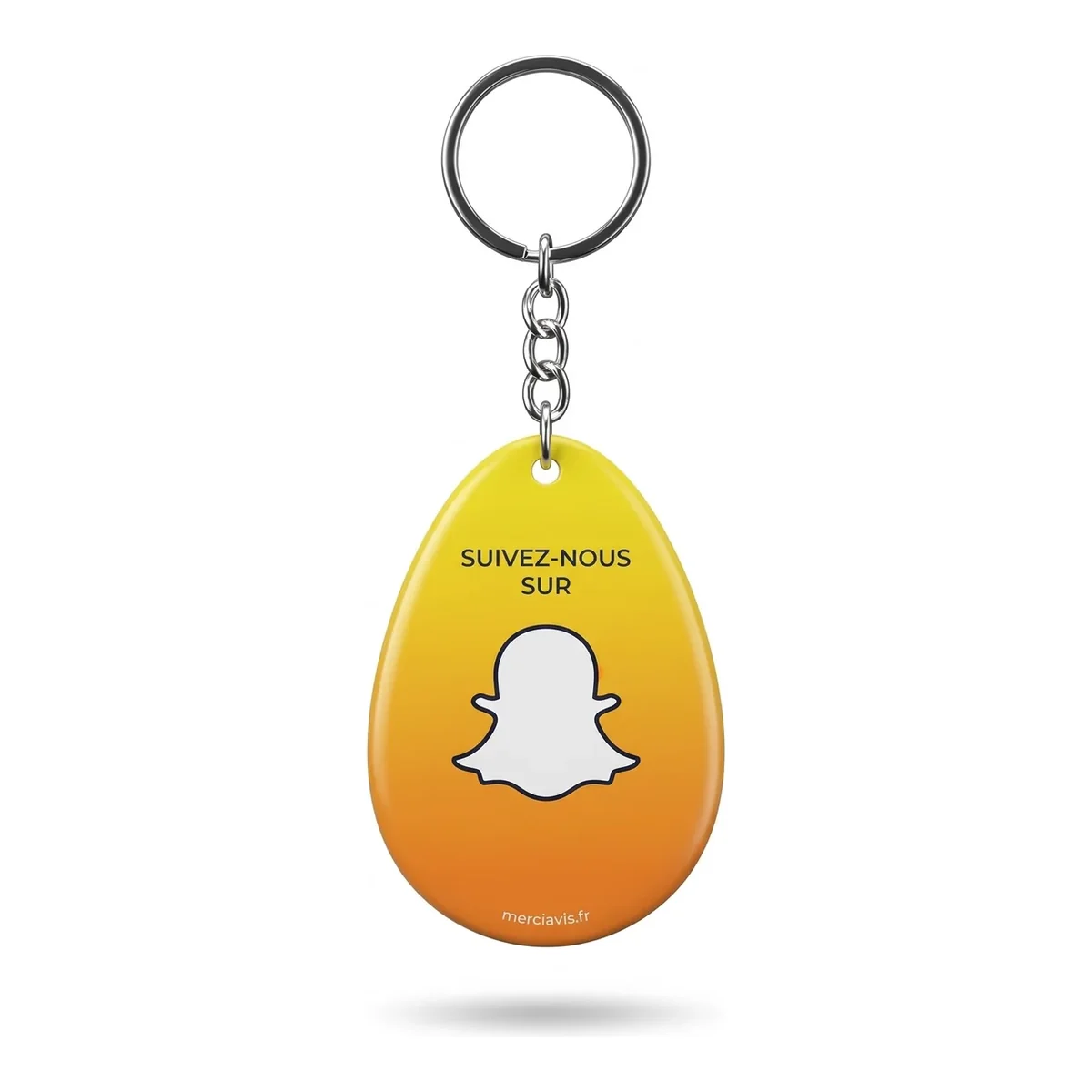 Porte-clés MerciAvis, modèle Snapchat